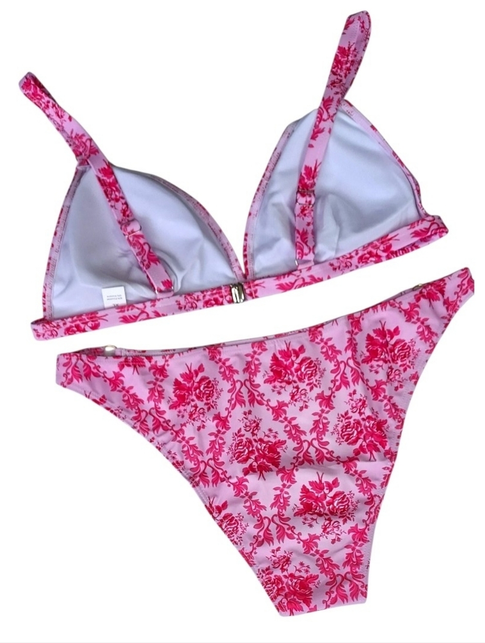 Pink Floral Bikini Size XL - Picture 6 of 7